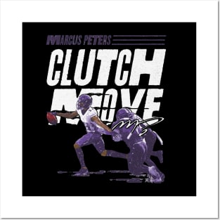 Marcus Peters Baltimore Clutch Move Posters and Art